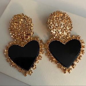 Heart Drop Earrings